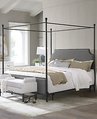 Mac Arthur and Upholstered Canopy Bed, King