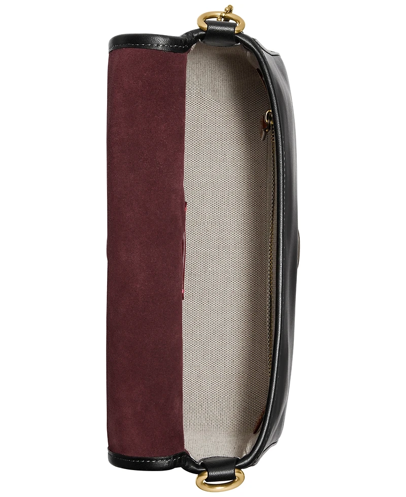 Coach Soft Tabby Leather Shoulder Bag with Removable Crossbody Strap