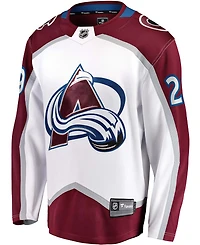 Men's Fanatics Nathan MacKinnon White Colorado Avalanche Away Premier Breakaway Player Jersey