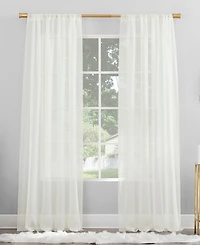 Mallory Sheer Voile Rod Pocket Curtain Panel