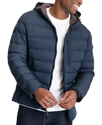 Michael Kors Men's Hooded Puffer Jacket, Created For Macy's