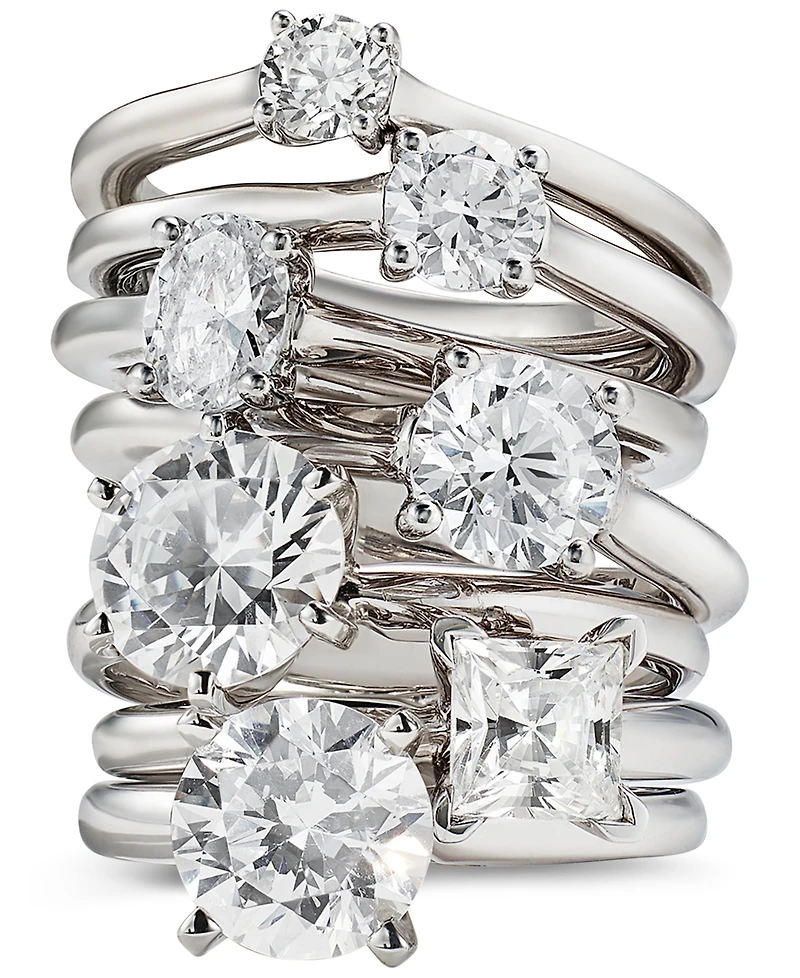 Diamond Solitaire Engagement Ring (1/4 ct. t.w.) in 14K White Gold or 14K Yellow and White Gold