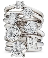Diamond Solitaire Engagement Ring Collection In 14k White Gold