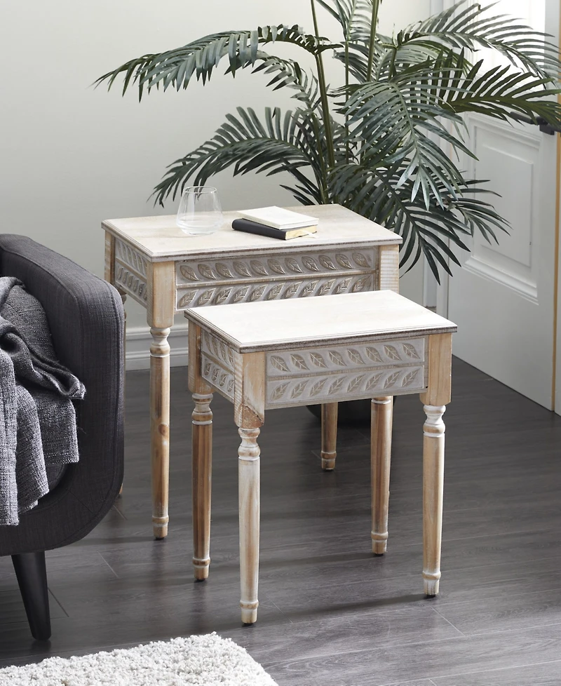 Farmhouse Accent Table, Set of 2