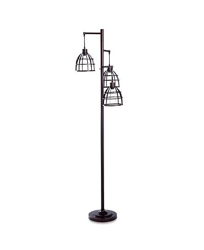 Niki 3 Tier Metal Caged Floor Lamp
