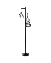 Niki 3 Tier Metal Caged Floor Lamp