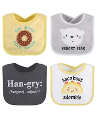 The Peanutshell Cotton Baby Bibs for Girls or Boys, 8 Pack, Green, Blue, Yellow
