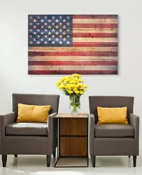 Empire Art Direct 'American Dream' Arte De Legno Digital Print on Solid Wood Wall Art - 45" x 30"