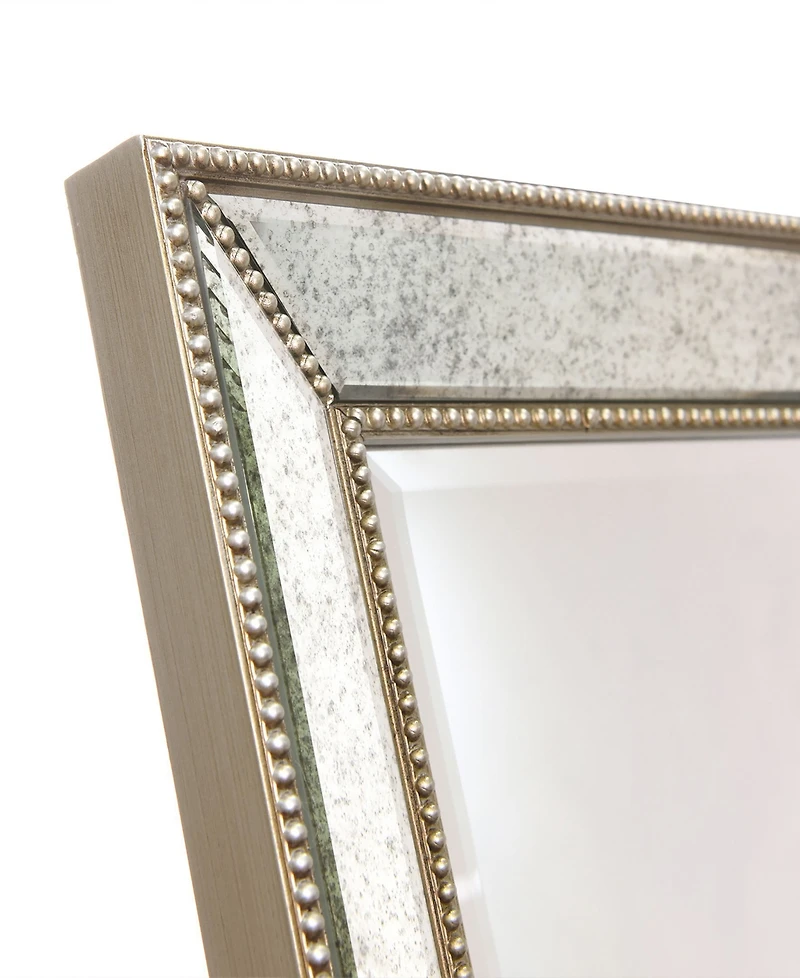 Empire Art Direct Solid Wood Frame Covered with Beveled Antique Mirror - 64" x 18"