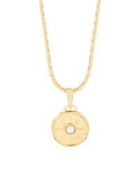 Rosa 14K Gold Plated Coin Pendant Necklace