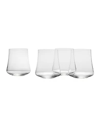 Mikasa Aline Stemless Wine Double Old Fashioned Glasses Set of 4, 14 oz