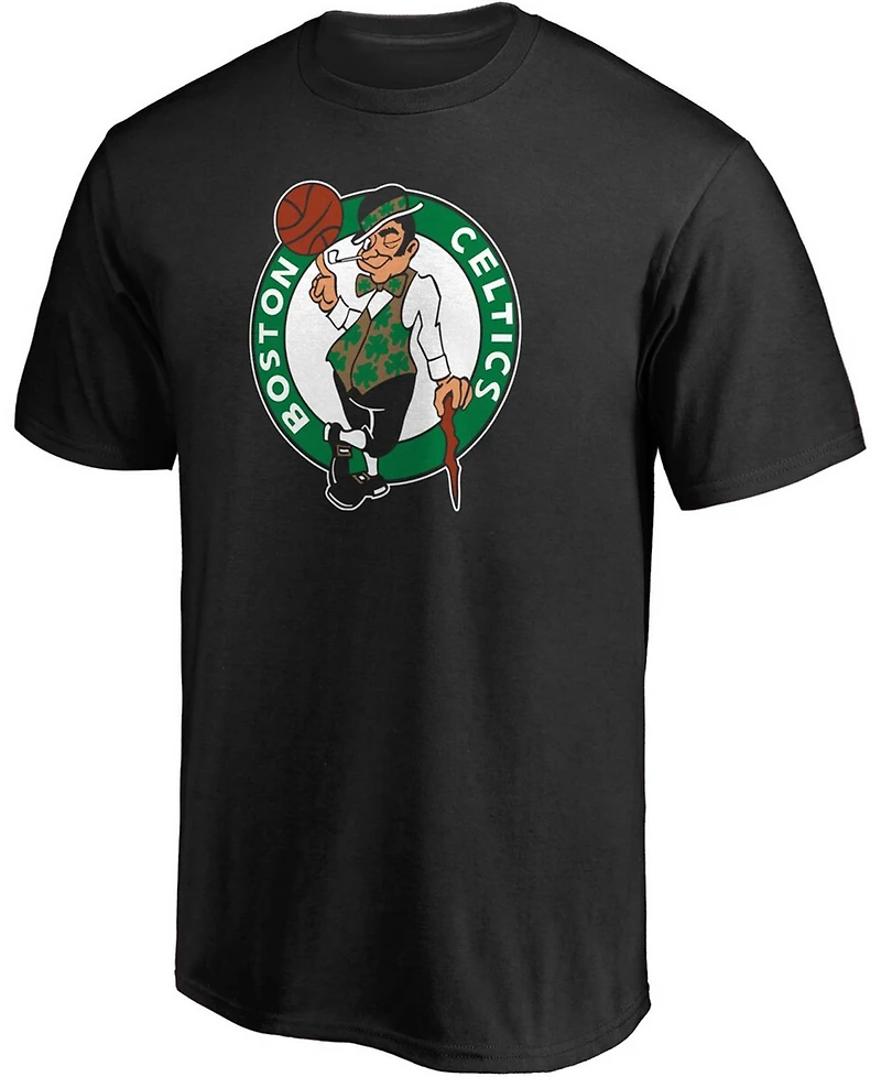 Men's Black Boston Celtics Primary Team Logo T-shirt