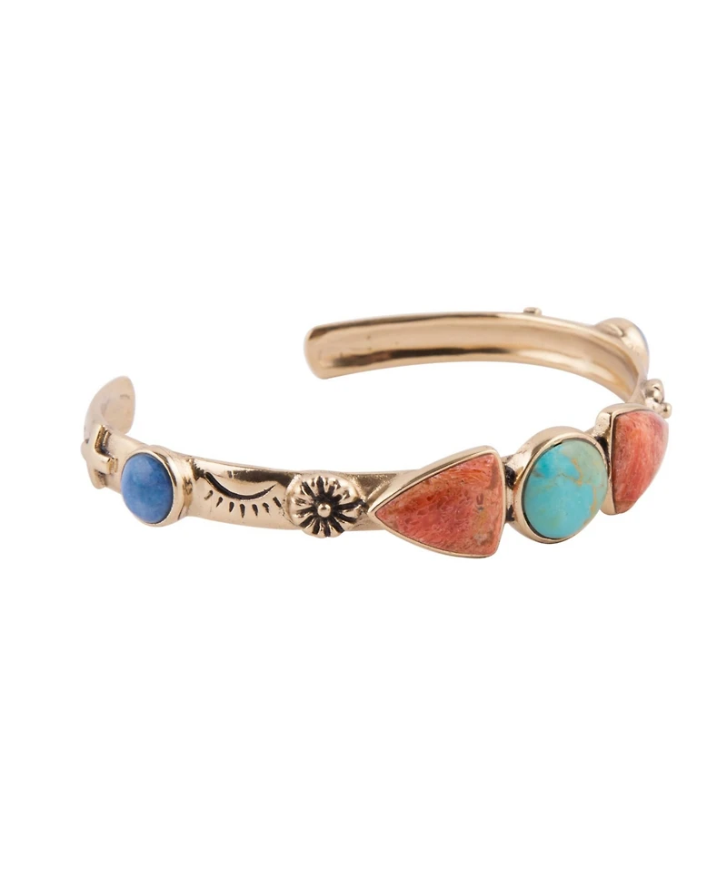 Barse Bronco Multi Stone Cuff Bracelet