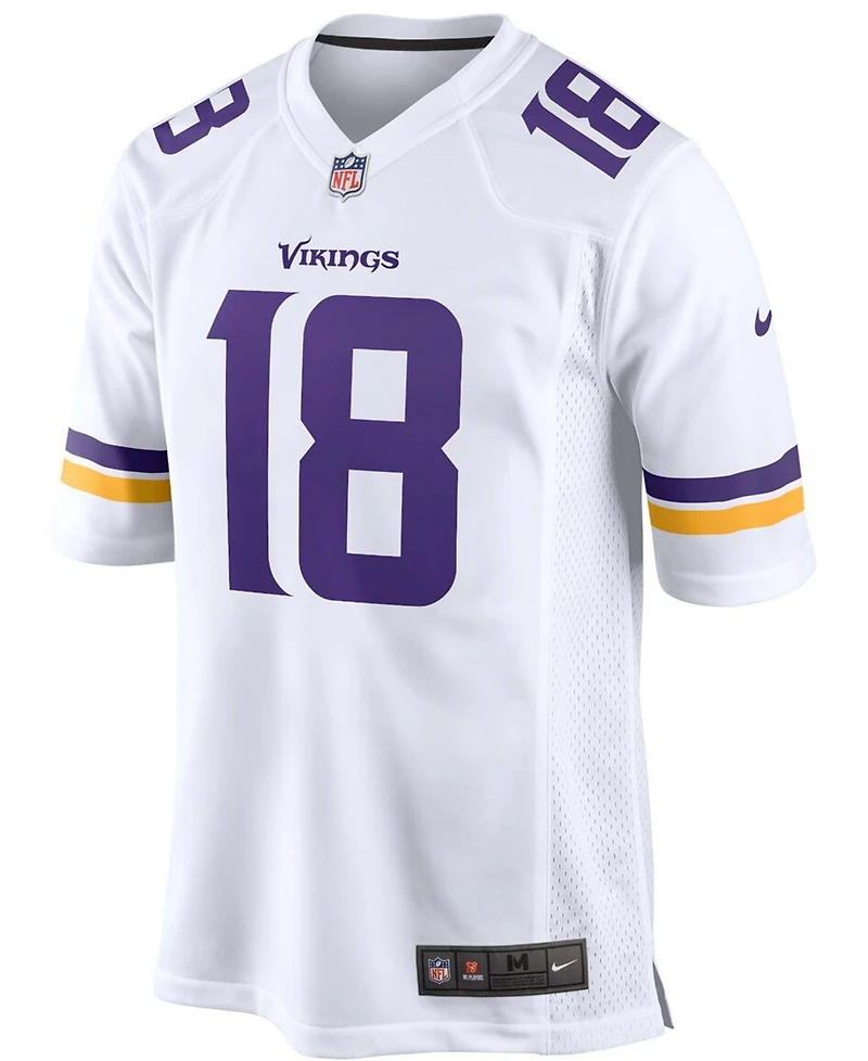 Men's Nike Justin Jefferson White Minnesota Vikings Game Player Jersey