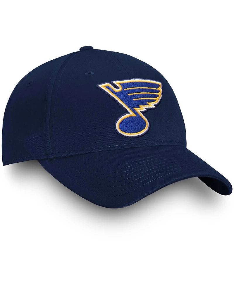 Fanatics Branded Men's Navy St. Louis Blues Core Adjustable Hat