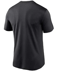 Men's Black Colorado Rockies Wordmark Legend T-shirt