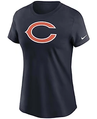 Women's Navy Chicago Bears Logo Essential T-shirt