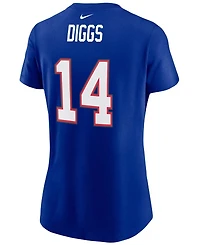 Women's Stefon Diggs Royal Buffalo Bills Name Number T-shirt