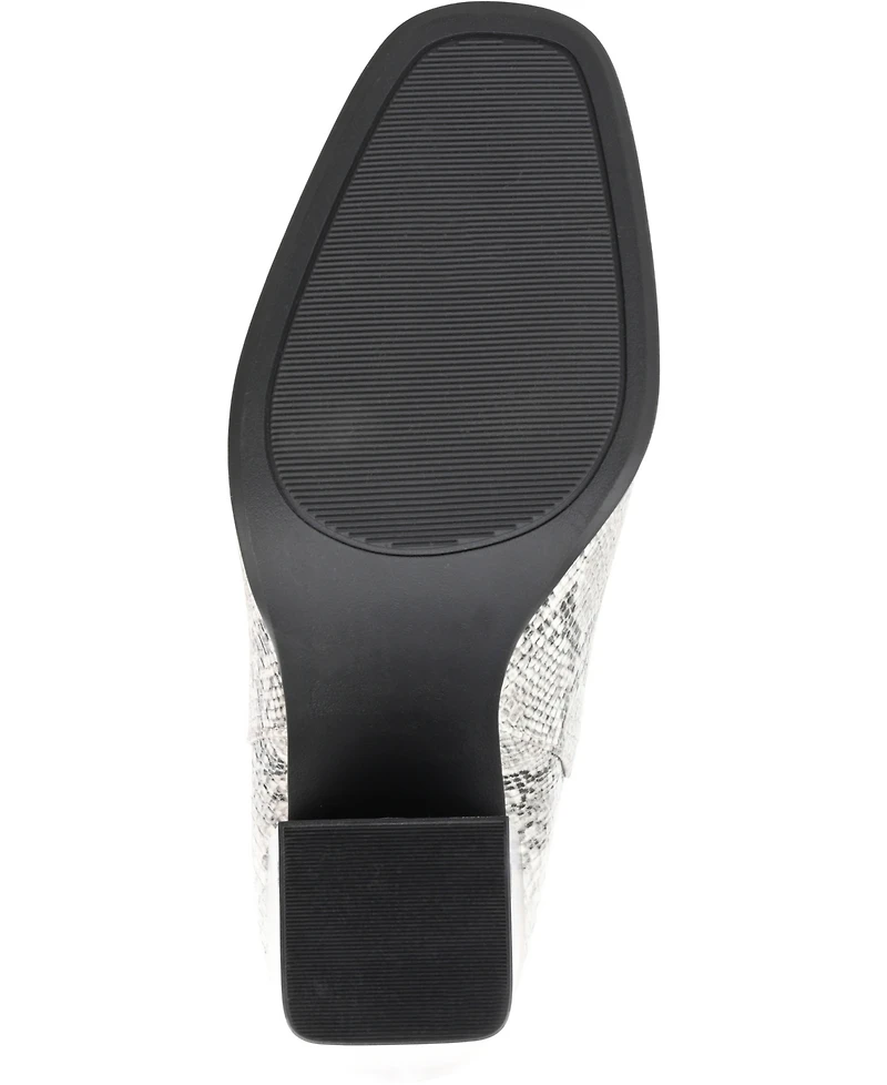 Journee Collection Women's Adalia Knit Block Heel Booties