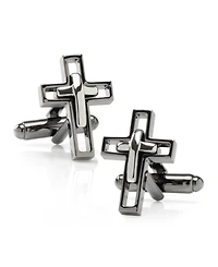 Ox & Bull Trading Co. Men's Cut Out Cross Cufflinks