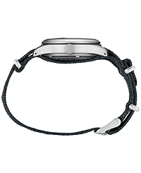 Seiko Men's Automatic 5 Sports Gray Nylon Strap Watch 43mm
