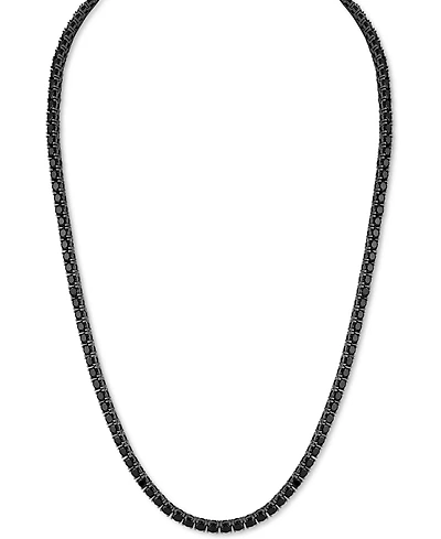 Esquire Men's Jewelry Cubic Zirconia (4mm) Tennis Necklace 22" (Also Black Spinel), Created for Macy's