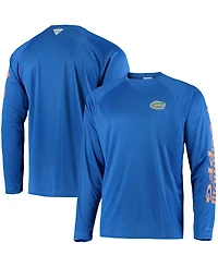 Men's Pfg Royal Florida Gators Terminal Tackle Omni-Shade Long Sleeve T-shirt