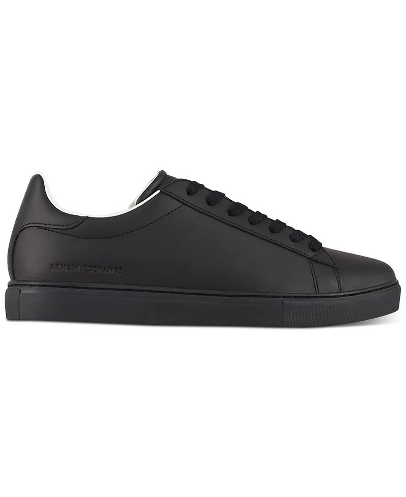 A|X Armani Exchange Men's Low Top Leather Sneaker