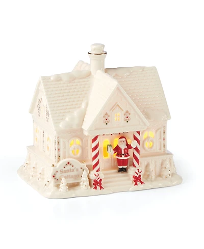 Mistletoe Park Light-up Santa's Cottage Figurine, Exclusively at Macy's