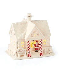 Mistletoe Park Light-up Santa's Cottage Figurine, Exclusively at Macy's