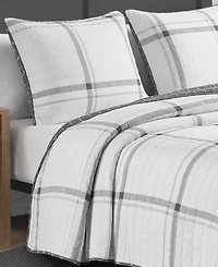 Nautica Fleetville Cotton Reversible 3 Piece Quilt Set