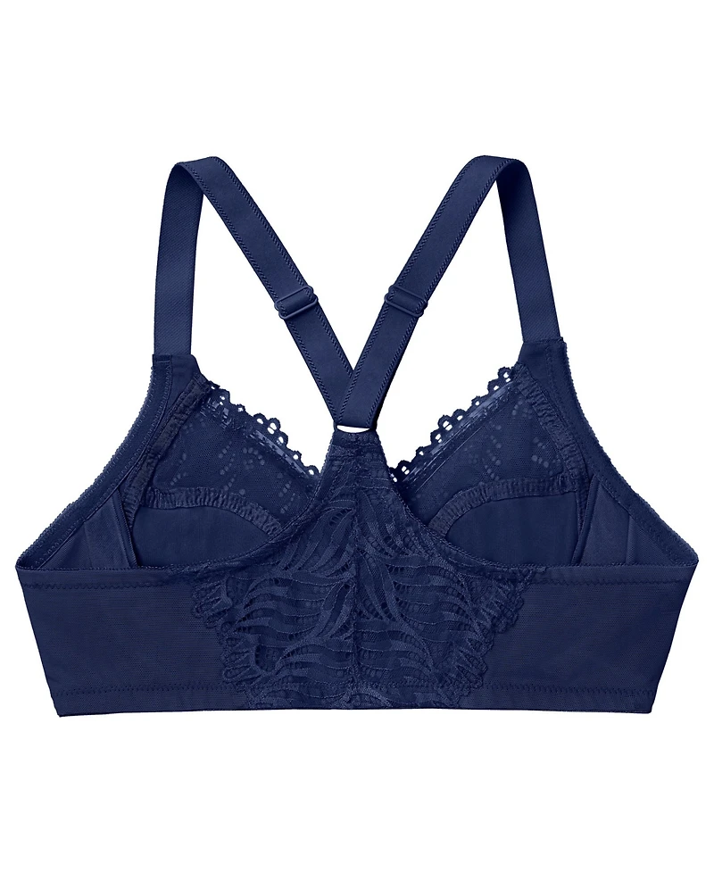 Glamorise Women's Plus Wonder Wire Front Close T-Back Bra 1246