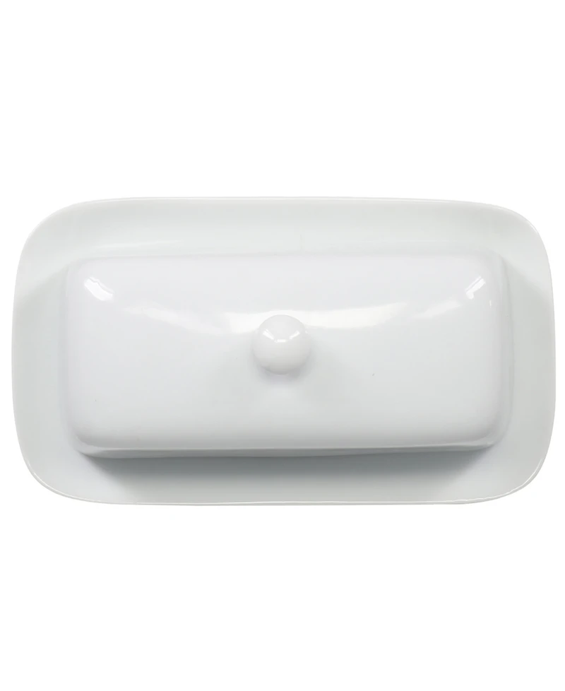 Covered Butter Dish with Knob Lid