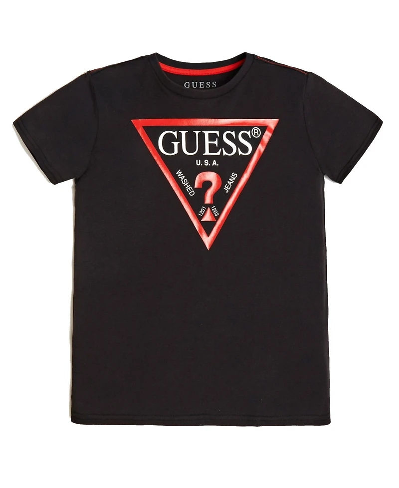 Guess Big Boys Soft Jersey Short Sleeve Classic Logo T-shirt