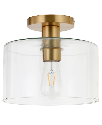Henri Semi Flush Mount Ceiling Light with Shade
