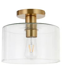 Henri Semi Flush Mount Ceiling Light with Shade