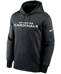 Men's Black Arizona Cardinals Fan Gear Wordmark Performance Pullover Hoodie