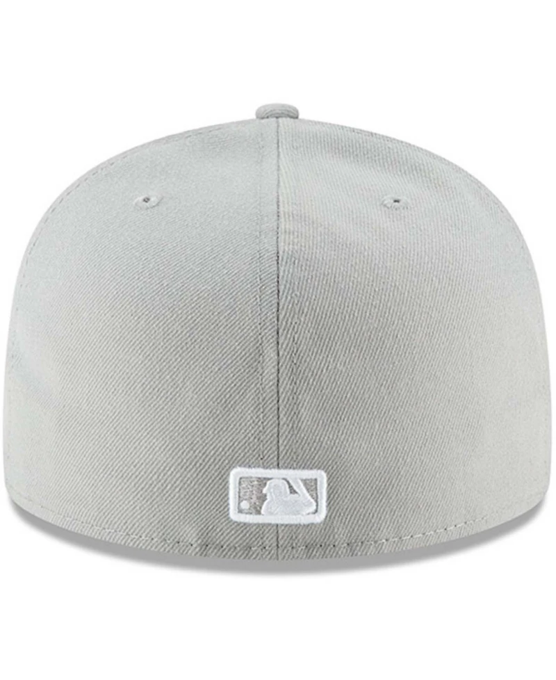 Men's Gray New York Yankees Fashion Color Basic 59FIFTY Fitted Hat