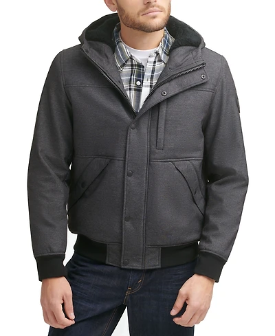 Levi's Men's Soft Shell Sherpa Lined Hooded Jacket