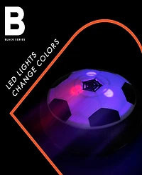 Black Series Hover Air Led Soccer Game with Hover Disc Floats