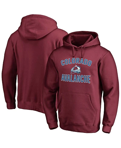 Men's Burgundy Colorado Avalanche Team Victory Arch Pullover Hoodie