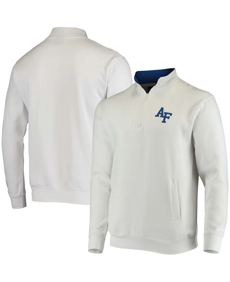 Men's White Air Force Falcons Tortugas Logo Quarter-Zip Jacket