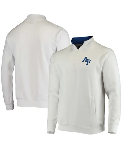Men's White Air Force Falcons Tortugas Logo Quarter-Zip Jacket