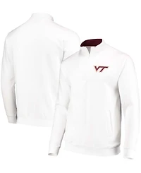 Men's White Virginia Tech Hokies Tortugas Logo Quarter-Zip Jacket
