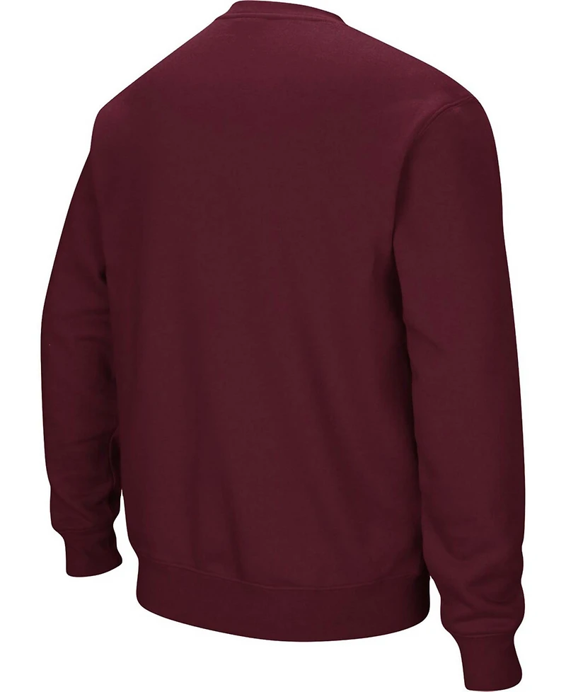 Colosseum Men's Mississippi State Bulldogs Arch and Logo Crew Neck Sweatshirt