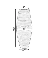 Uniquewise 27.5" Natural Bamboo Cylinder Floor Vase