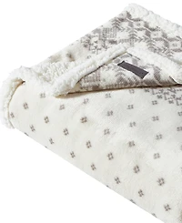 Eddie Bauer Fair Isle Peak Ultra Soft Throw, 60" x 50"