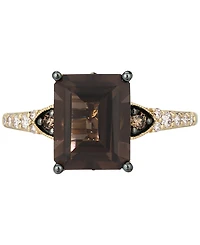 Le Vian Chocolate Quartz (3-1/10 ct. t.w.) & Diamond (1/4 ct. t.w.) Ring in 14k Gold