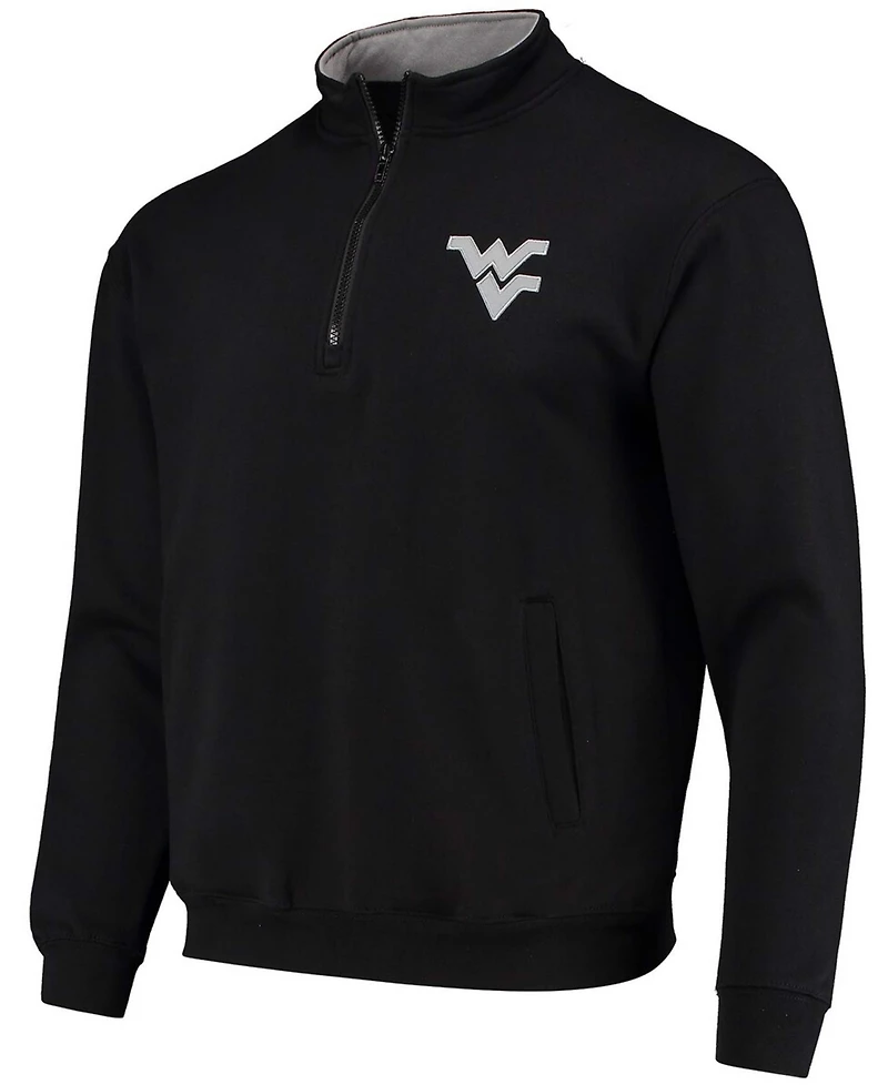 Men's Black West Virginia Mountaineers Tortugas Logo Quarter-Zip Jacket