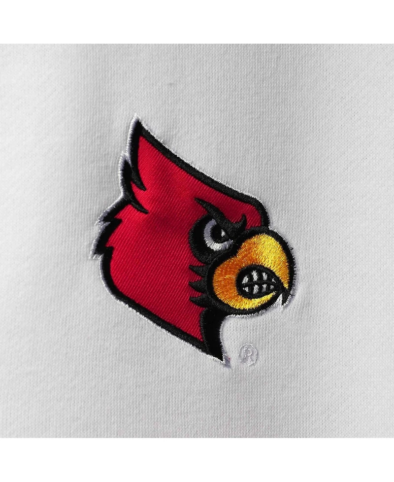 Men's White Louisville Cardinals Tortugas Logo Quarter-Zip Jacket